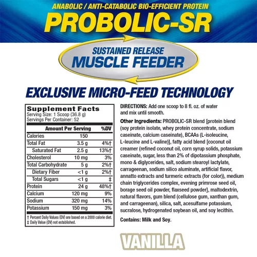 MHP Probolic-SR Muscle Feeding Protein - Nyújtott Felszívódású Fehérje Keverék 52 Adag 1940 g