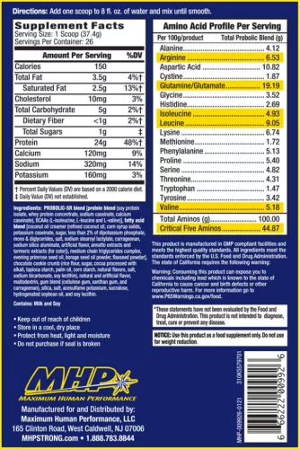 MHP Probolic-SR Muscle Feeding Protein - Nyújtott Felszívódású Fehérje Keverék 26 adag 970 g