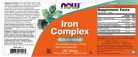 Now Foods Komplex Vas tabletta - Iron Complex Vegetarian 100 Tabletta