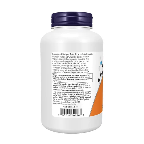 Now Foods NAC - N-acetyl-cysteine 600 mg 250 Veg Kapszula