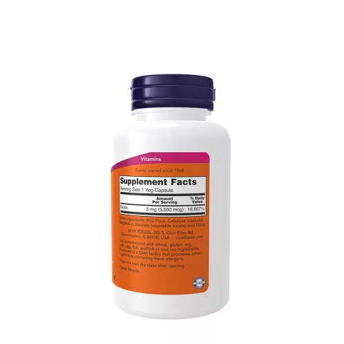Now Foods Biotin 5000 mcg 120 Veg Kapszula