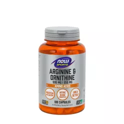   Now Foods Arginin & Ornitin (Arginine & Ornithine) 500/250 mg - Aminosav keverék 100 Kapszula