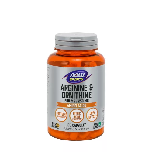 Now Foods Arginin & Ornitin (Arginine & Ornithine) 500/250 mg - Aminosav keverék 100 Kapszula