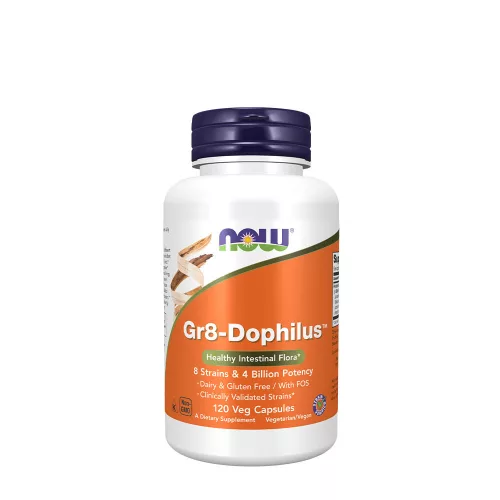 Now Foods Gr8-Dophilus - Emésztést Támogató Készítmény 120 Kapszula