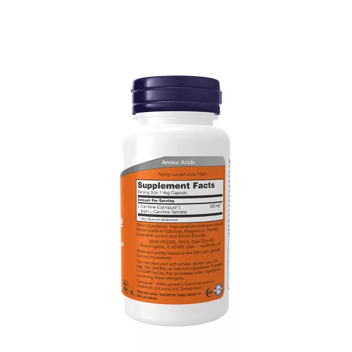 Now Foods L-Karnitin 500 mg 60 Kapszula