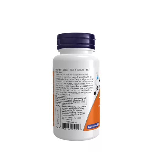 Now Foods L-Karnitin 500 mg 60 Kapszula