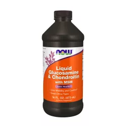  Now Foods Glükózamin, Kondroitin és MSM Ízületvédő Folyadék 473 ml