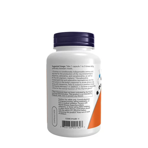 Now Foods L-Tirozin 500 mg 120 Kapszula