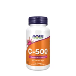   Now Foods C-vitamin 500 mg tabletta Csipkebogyóval 100 Tabletta
