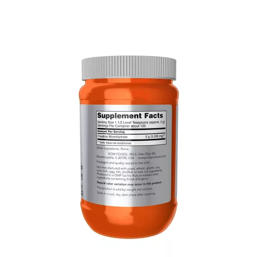 Now Foods Creatine Monohydrate Powder - Kreatin-monohidrát por 601 g