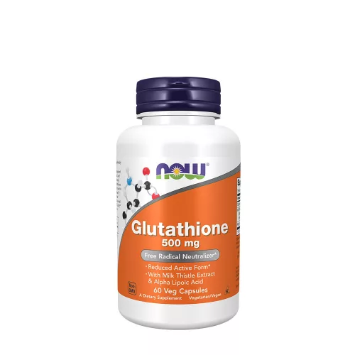 Now Foods Glutathione 500 mg - Glutation 60 Kapszula