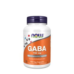 Now Foods GABA 750 mg - Gamma-amino-vajsav 100 Veg Kapszula