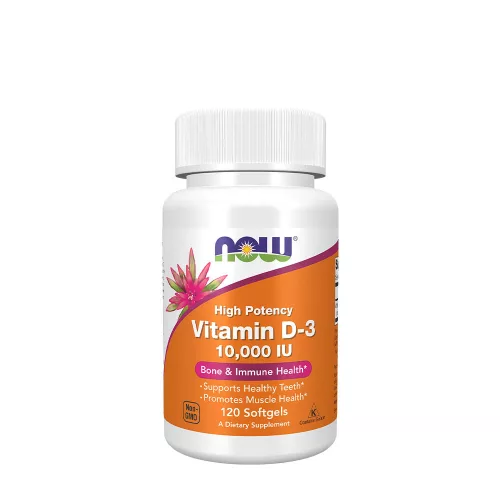 Now Foods D-vitamin 10000 NE 120 Lágykapszula