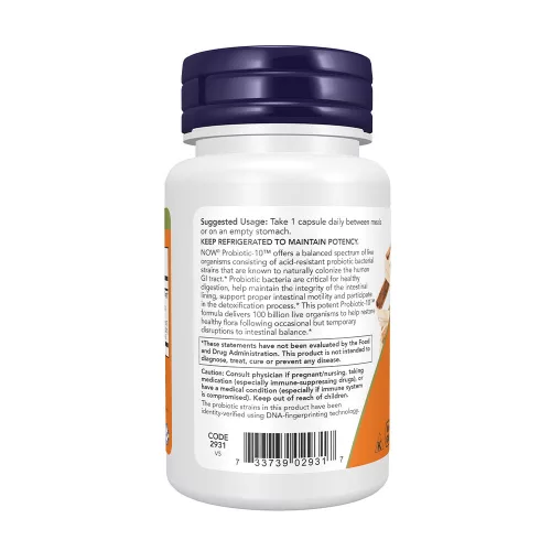 Now Foods Probiotic-10 100 Billion - Probiotikum (100 milliárd) 30 Veg Kapszula