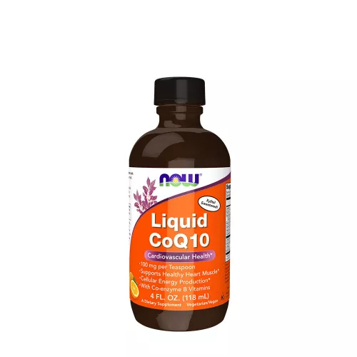 Now Foods Folyékony Narancs Ízű Q10 Koenzim - Liquid CoQ10 Orange Flavor 118 ml