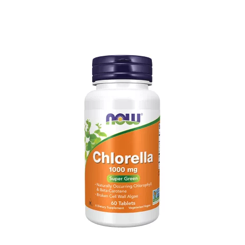 Now Foods Chlorella 1000 mg tabletta - Gazdag klorofill tartalom 60 Tabletta
