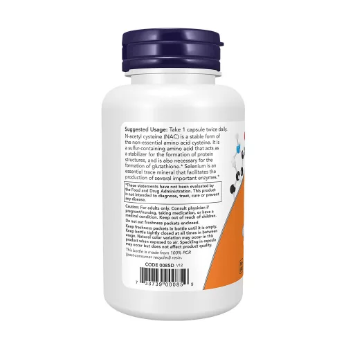 Now Foods NAC - N-acetyl-cysteine 600 mg 100 Veg Kapszula