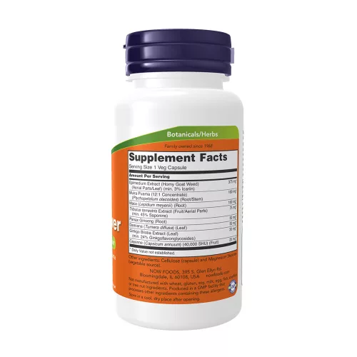 Now Foods Men's Virility Power - Férfi Erő 60 Veg Kapszula