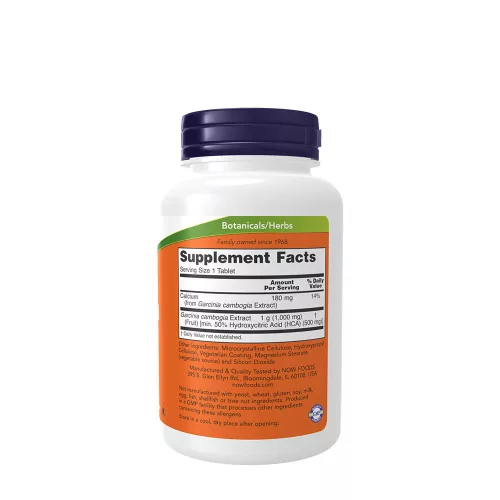 Now Foods Garcinia 1000 mg 120 Tabletta