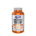 Now Foods Arginin & Ornitin (Arginine & Ornithine) 500/250 mg - Aminosav keverék 250 Kapszula