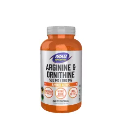   Now Foods Arginin & Ornitin (Arginine & Ornithine) 500/250 mg - Aminosav keverék 250 Kapszula
