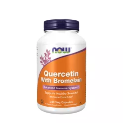 Now Foods Quercetin kapszula Bromelainnal 240 Veg Kapszula