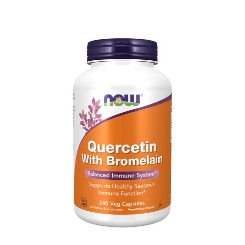 Now Foods Quercetin kapszula Bromelainnal 240 Veg Kapszula