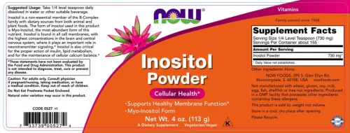 Now Foods Vegetáriánus Inozitol por 113 g