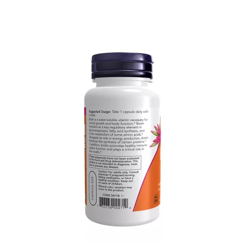 Now Foods Biotin 5000 mcg 60 Veg Kapszula