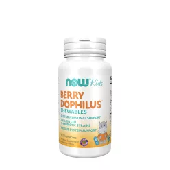   Now Foods BerryDophilus™ - Probiotikum rágótabletta Gyermekeknek 60 Rágótabletta
