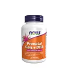 Now Foods Terhesvitamin + DHA kapszula - Prenatal Gels + DHA 90 Lágykapszula