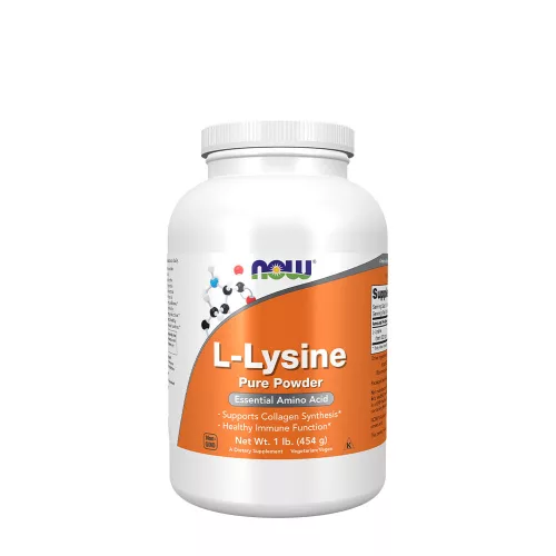 Now Foods L-lizin por - L-Lysine Powder 454 g