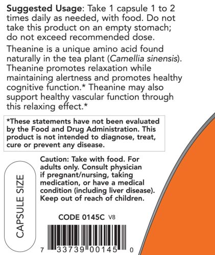 Now Foods Teanin 100 mg 90 Veg Kapszula