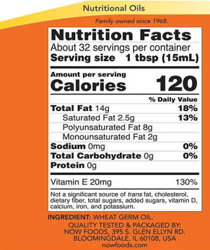 Now Foods Wheat Germ Oil Liquid - Búzacsíra Olaj 473 ml