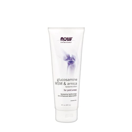 Now Foods Glükózamin, MSM és Arnica Liposzómás krém - Glucosamine, MSM & Arnica Liposome Lotion 237 ml