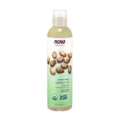   Now Foods Castor Oil, Organic - Természetes Ricinusolaj 237 ml