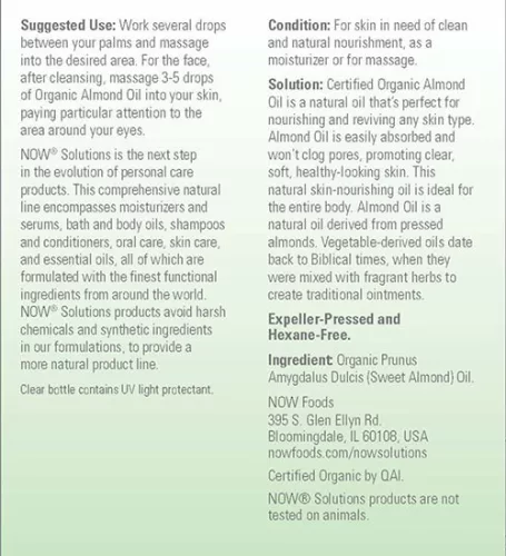 Now Foods Sweet Almond Oil - Mandulaolaj 237 ml