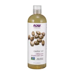   Now Foods Castor Oil, Organic - Természetes Ricinusolaj 473 ml