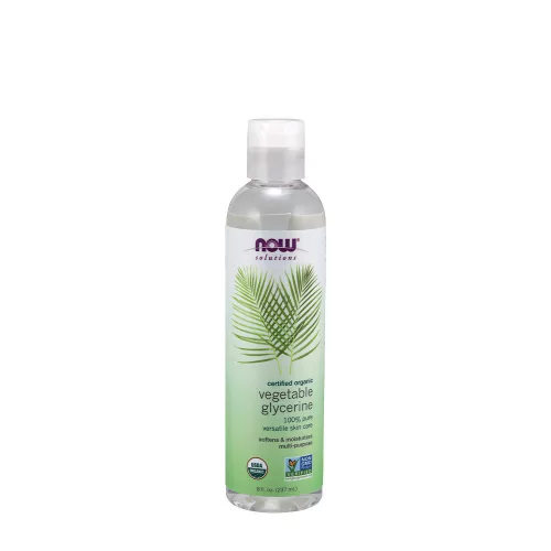 Now Foods Vegetable Glycerin, Organic - Organikus Hidratáló és Bőrtisztító Krém 237 ml