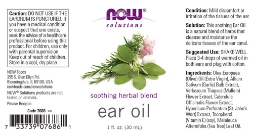 Now Foods Ear Oil - Fülolaj 29 ml