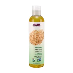   Now Foods Sesame Seed Oil, Organic - Természetes Szezámolaj 237 ml
