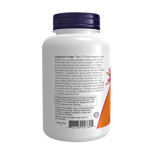 Now Foods Sodium Ascorbate Powder - Nátrium-aszkorbát por 227 g