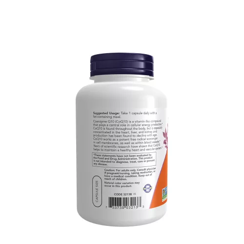 Now Foods CoQ10 100 mg with Hawthorn Berry - Q10 Koenzim Galagonyával 180 Veg Kapszula