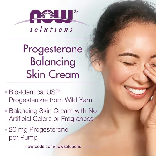 Now Foods Jamgyökér Progeszteron Bőrápoló Krém - Progesterone from Wild Yam Balancing Skin Cream 85 g