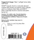 Now Foods Kaprilsav 600 mg 100 Lágykapszula