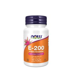   Now Foods E-vitamin 200 NE lágykapszula Természetes D-alfa Tokoferollal 100 Lágykapszula