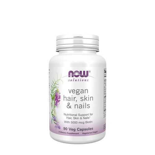 Now Foods Hair, Skin & Nails, Vegan - Vegán Haj, Bőr, Köröm Vitamin 90 Veg Kapszula