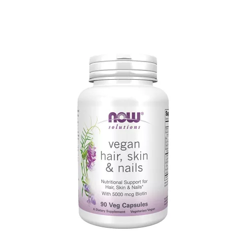 Now Foods Hair, Skin & Nails, Vegan - Vegán Haj, Bőr, Köröm Vitamin 90 Veg Kapszula