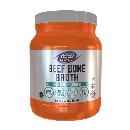 Now Foods Marhacsont Fehérje por - Bone Broth, Beef Powder 544 g