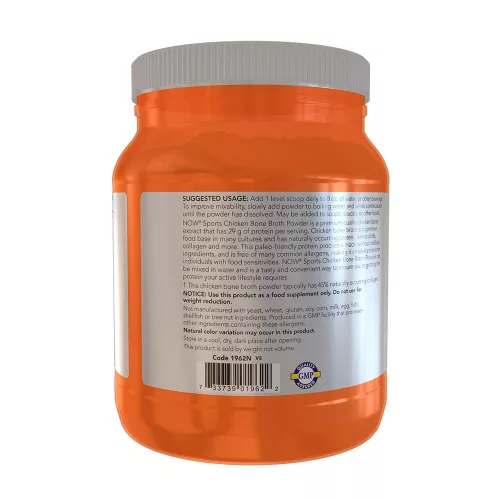 Now Foods Bone Broth, Chicken Powder - Csirkecsont Fehérje 544 g
